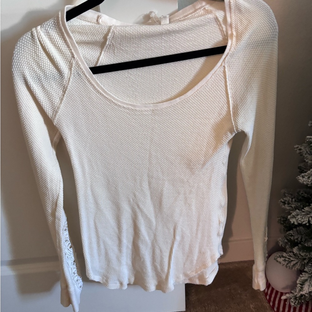 We The Free Off-White Long Sleeve Top